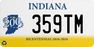 IN license plate 359TM