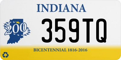 IN license plate 359TQ