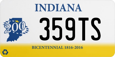 IN license plate 359TS