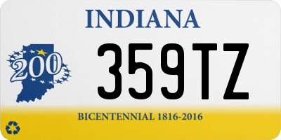 IN license plate 359TZ