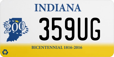 IN license plate 359UG