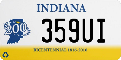 IN license plate 359UI