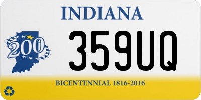 IN license plate 359UQ