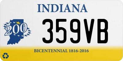 IN license plate 359VB