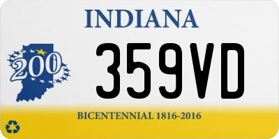 IN license plate 359VD