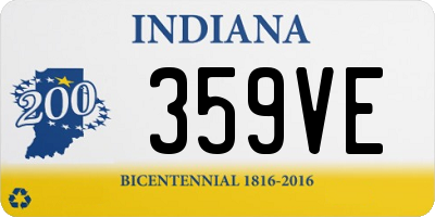 IN license plate 359VE