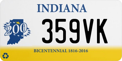 IN license plate 359VK