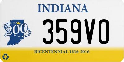 IN license plate 359VO