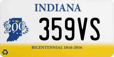 IN license plate 359VS