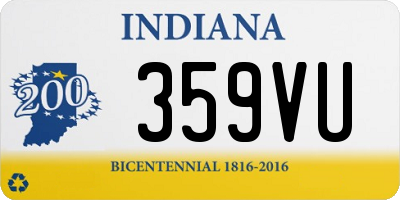 IN license plate 359VU