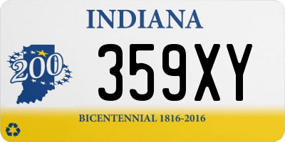 IN license plate 359XY