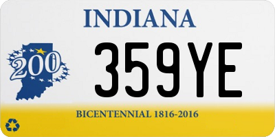 IN license plate 359YE