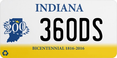 IN license plate 360DS