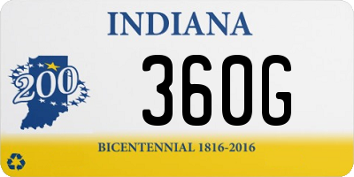 IN license plate 360G