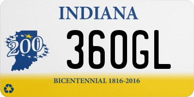 IN license plate 360GL