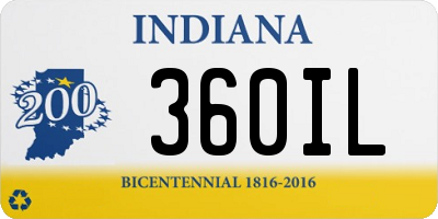 IN license plate 360IL