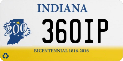 IN license plate 360IP