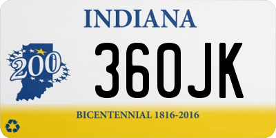 IN license plate 360JK