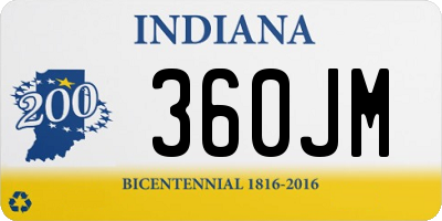 IN license plate 360JM