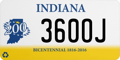 IN license plate 360OJ