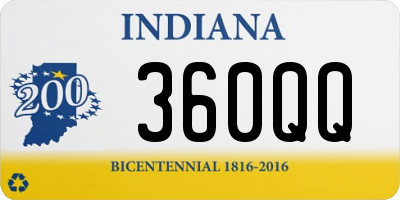 IN license plate 360QQ