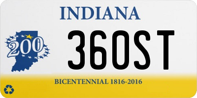 IN license plate 360ST