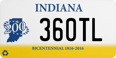 IN license plate 360TL