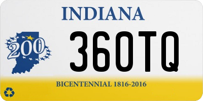 IN license plate 360TQ