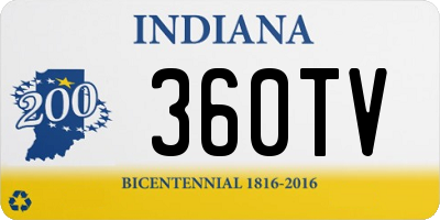 IN license plate 360TV