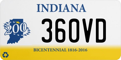 IN license plate 360VD