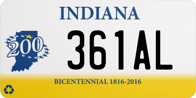 IN license plate 361AL