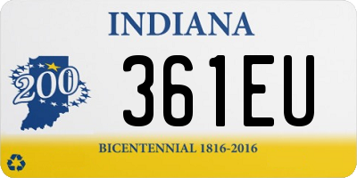 IN license plate 361EU