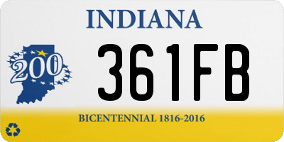 IN license plate 361FB