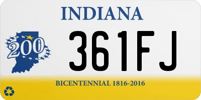 IN license plate 361FJ