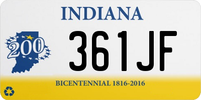 IN license plate 361JF