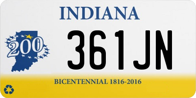 IN license plate 361JN