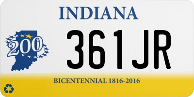 IN license plate 361JR