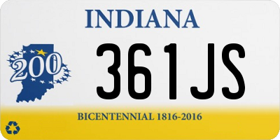 IN license plate 361JS