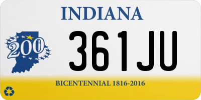 IN license plate 361JU