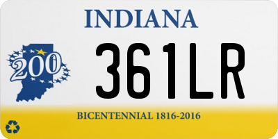 IN license plate 361LR