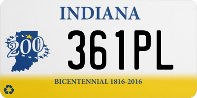 IN license plate 361PL