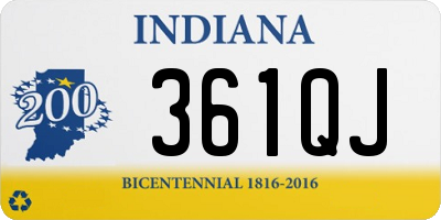 IN license plate 361QJ