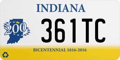 IN license plate 361TC