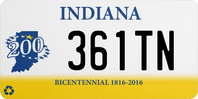 IN license plate 361TN