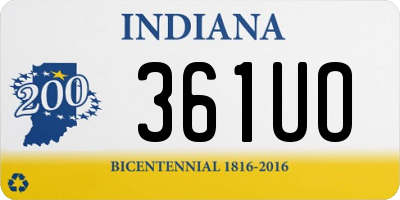 IN license plate 361UO