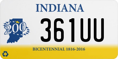 IN license plate 361UU