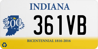 IN license plate 361VB