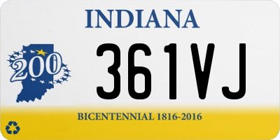 IN license plate 361VJ