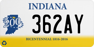 IN license plate 362AY