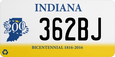 IN license plate 362BJ
